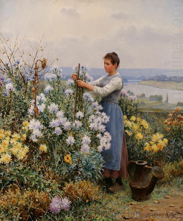 Chrysanthemums, Daniel Ridgeway Knight